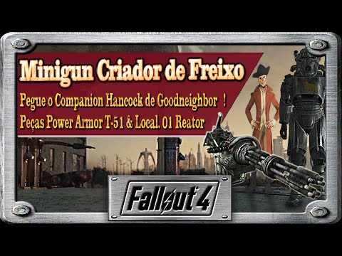 Fallout 4 Pegue A Criador De Freixo A Minigun De Fogo Companion