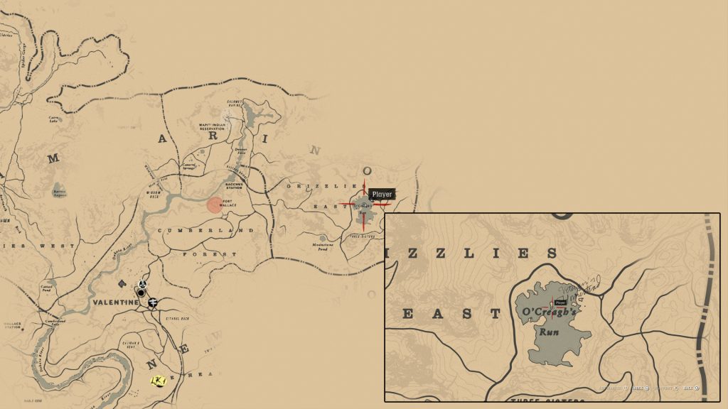 Red Dead Redemption 2 - Localização do Tesouro da Gangue Jack Hall RDR