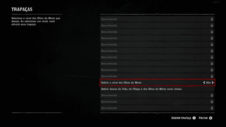 Red Dead Redemption 2: Lista de cheats