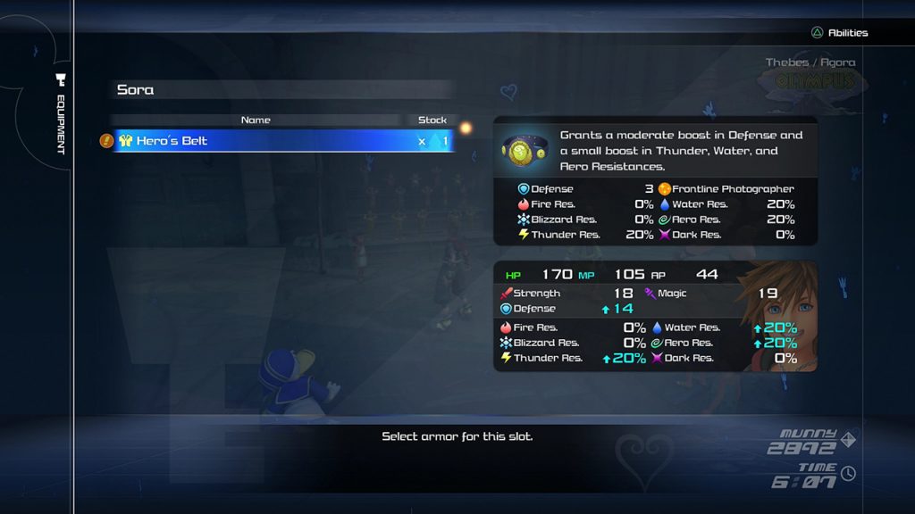 Kingdom Hearts 3 Localização das Estátuas do Hércules