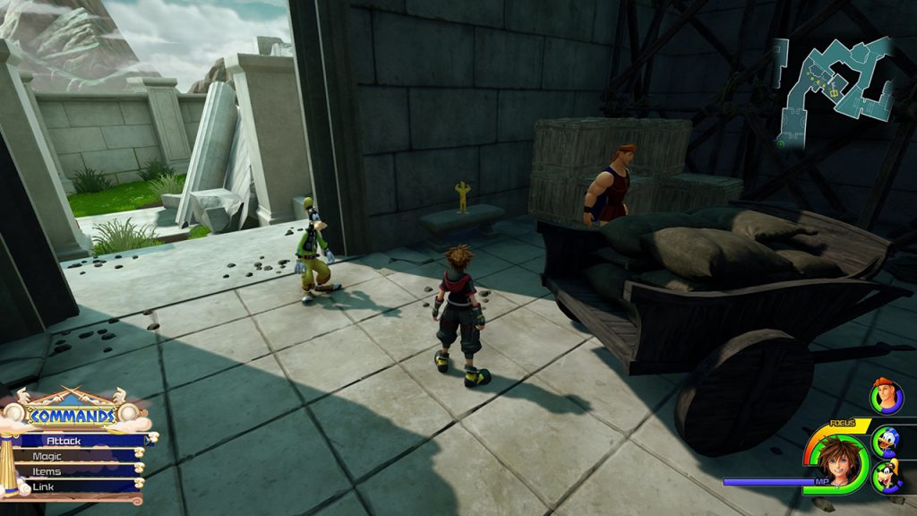 Kingdom Hearts 3 Localização das Estátuas do Hércules