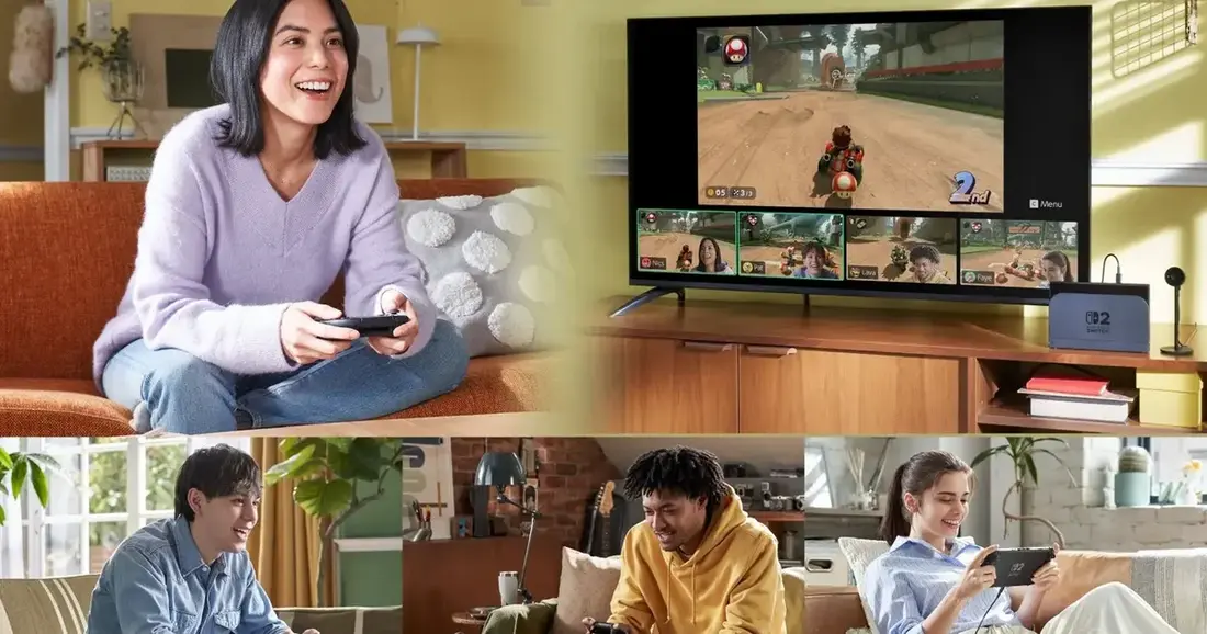 Nintendo Switch 2 lança GameChat com microfone e videochamada integrados