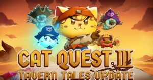 Cat Quest III recebe atualização Tavern Tales com desafios inéditos e novos aliados
