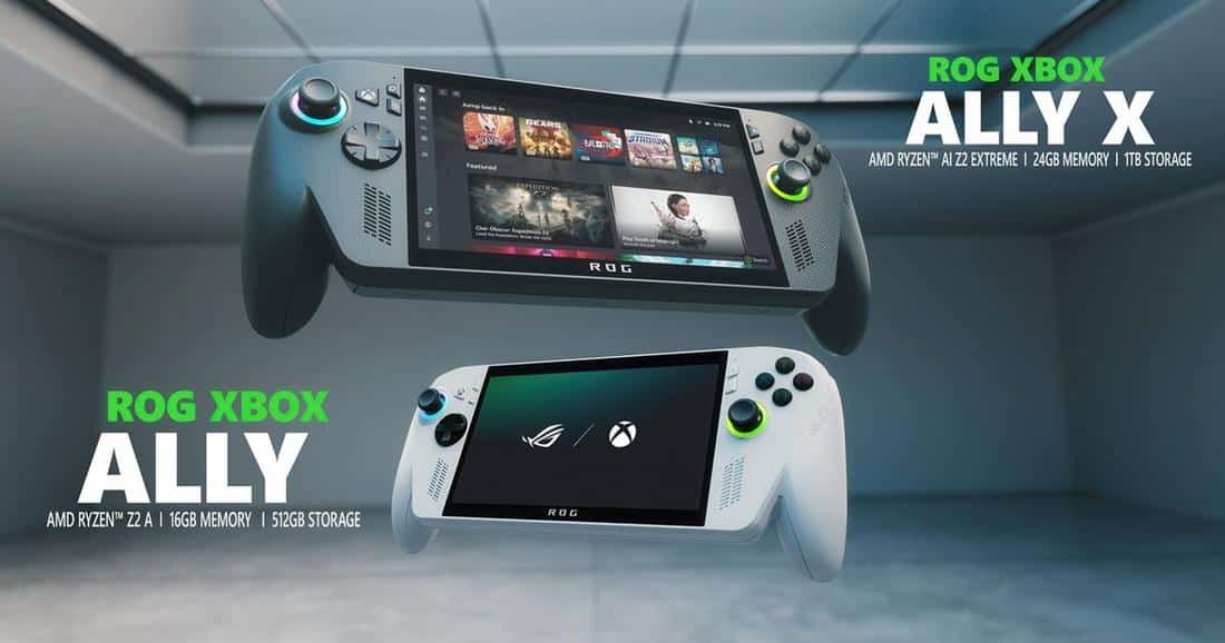ROG Xbox Ally: novos portáteis Xbox chegam em outubro com foco no público gamer